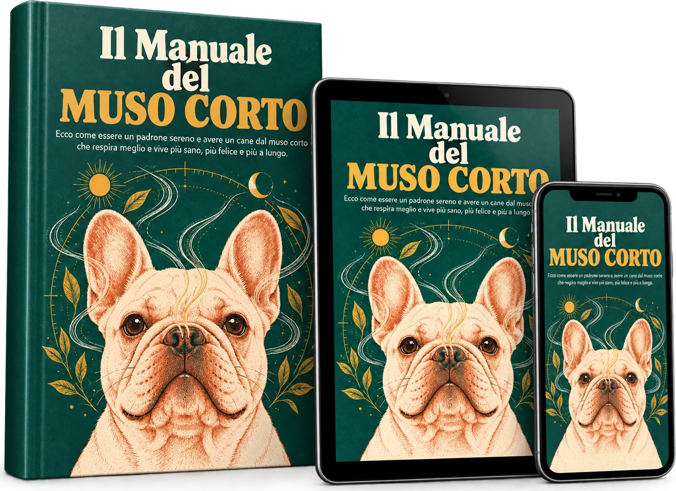 Il Manuale del Muso Corto come libro, su tablet e su telefono